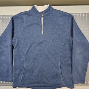 Peter Millar Performance Shirt Mens Large Perth 1/4 Zip Golf Preppy Athliesure